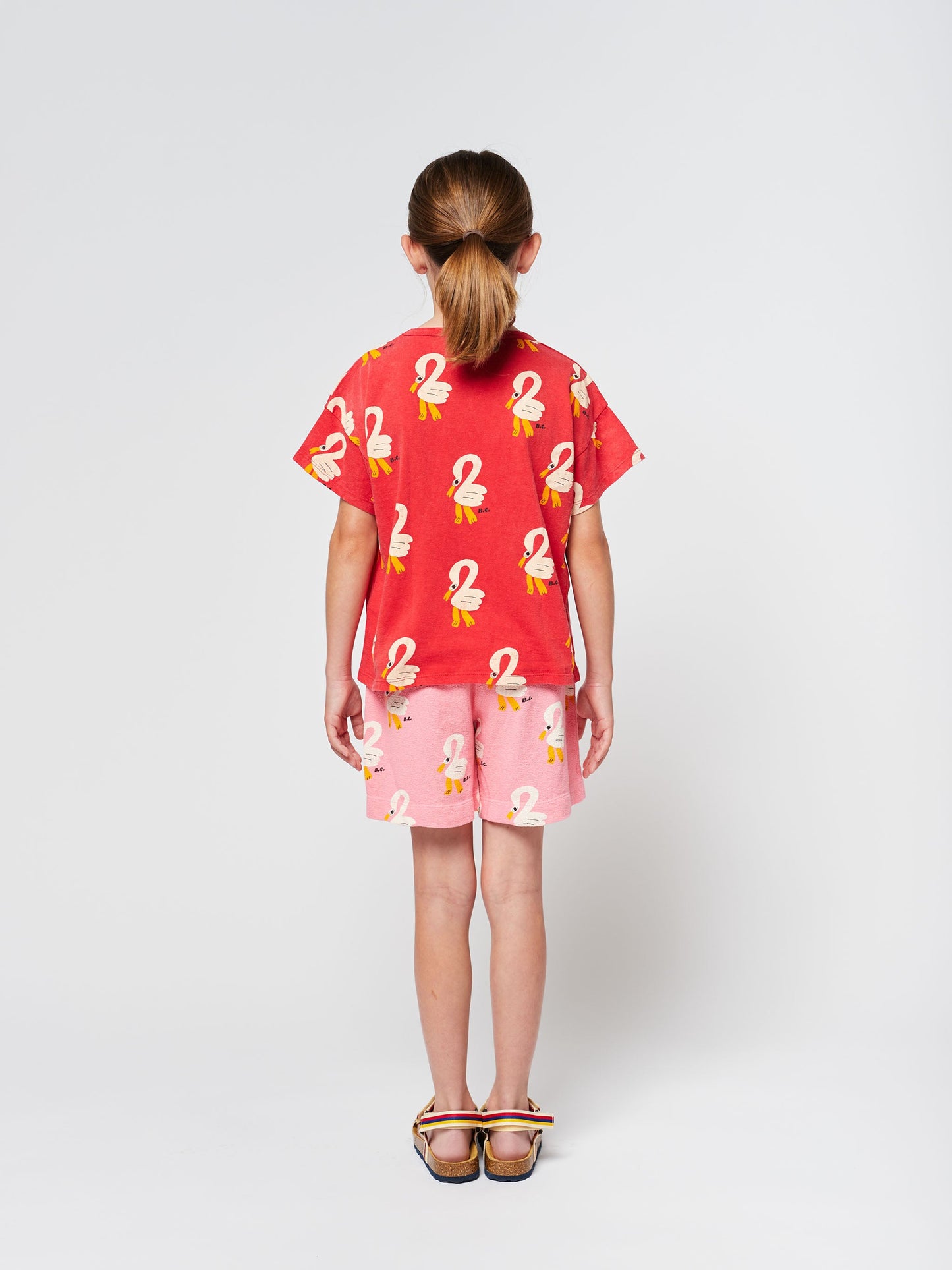 Pelican red all over T-shirt