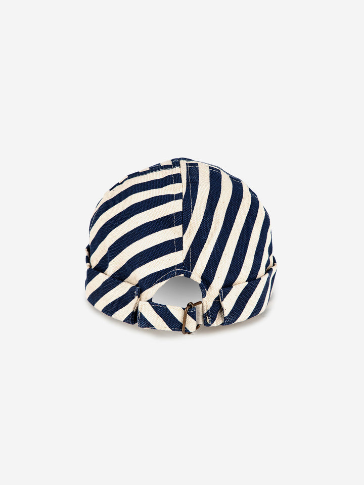 Blue Stripes round hat