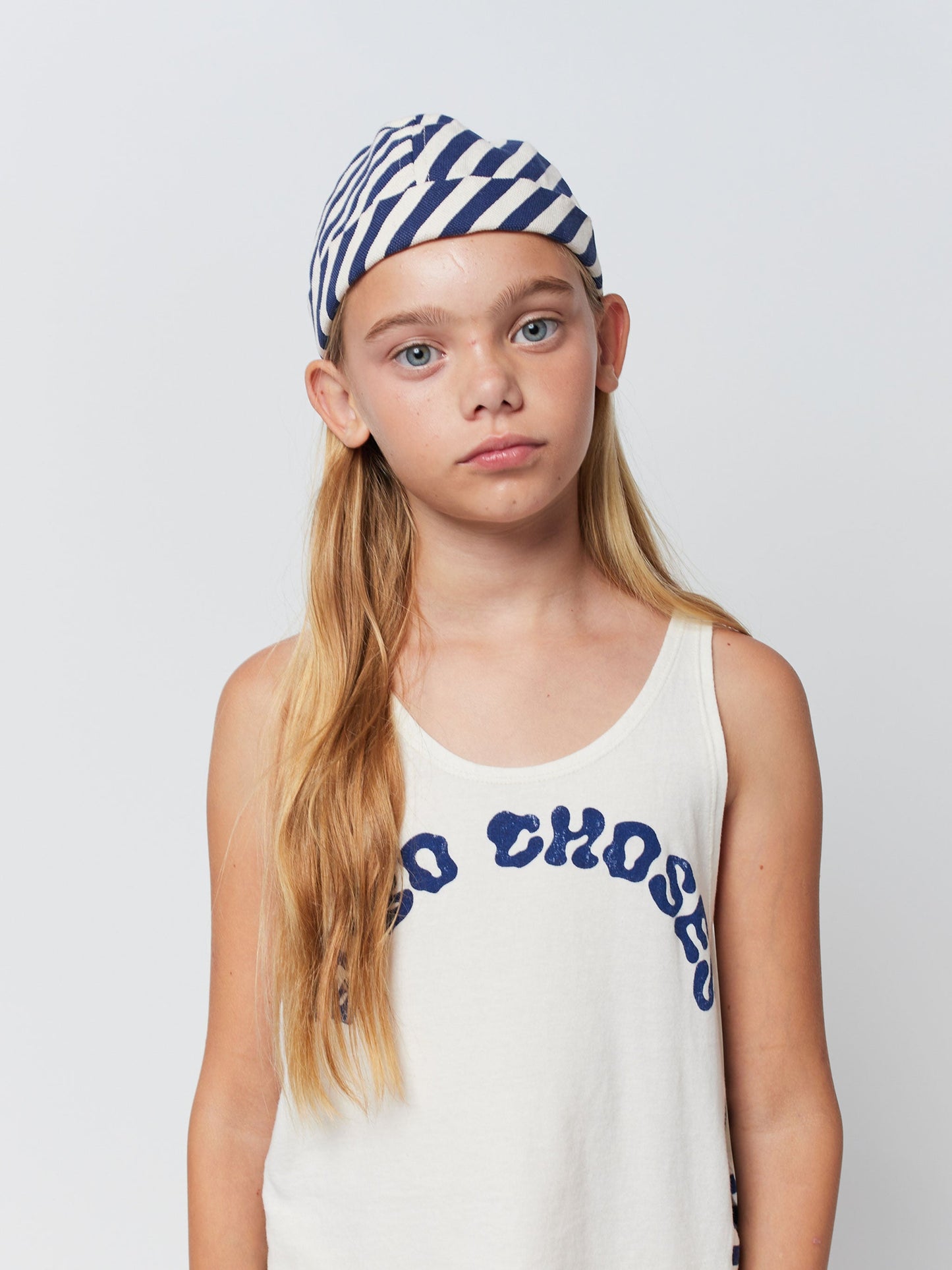 Blue Stripes round hat