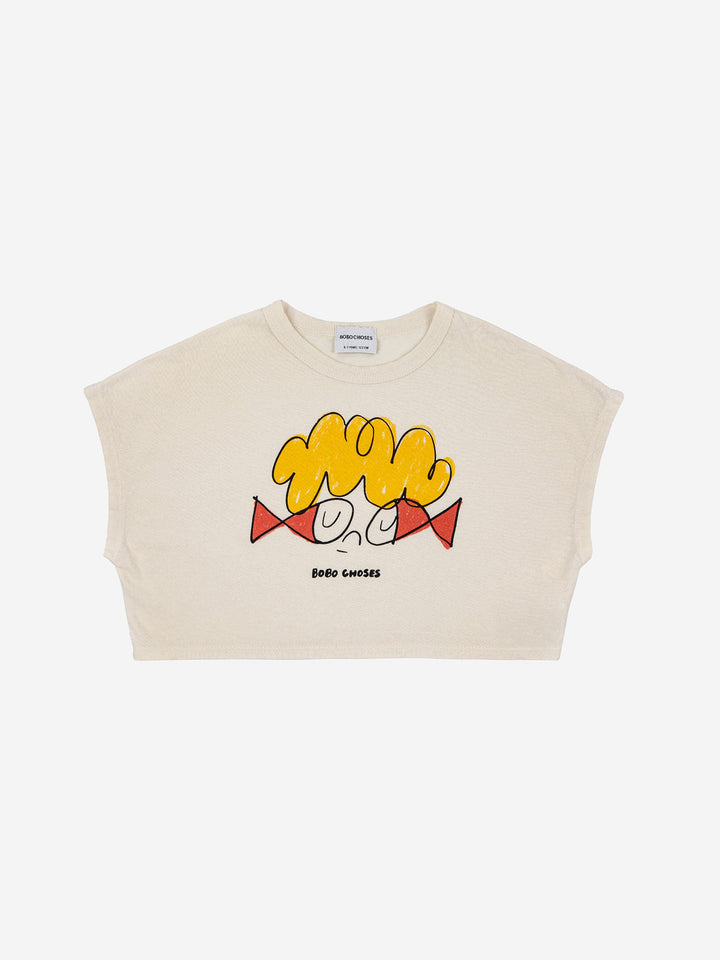 Fish glasses kid short sleeve T-shirt