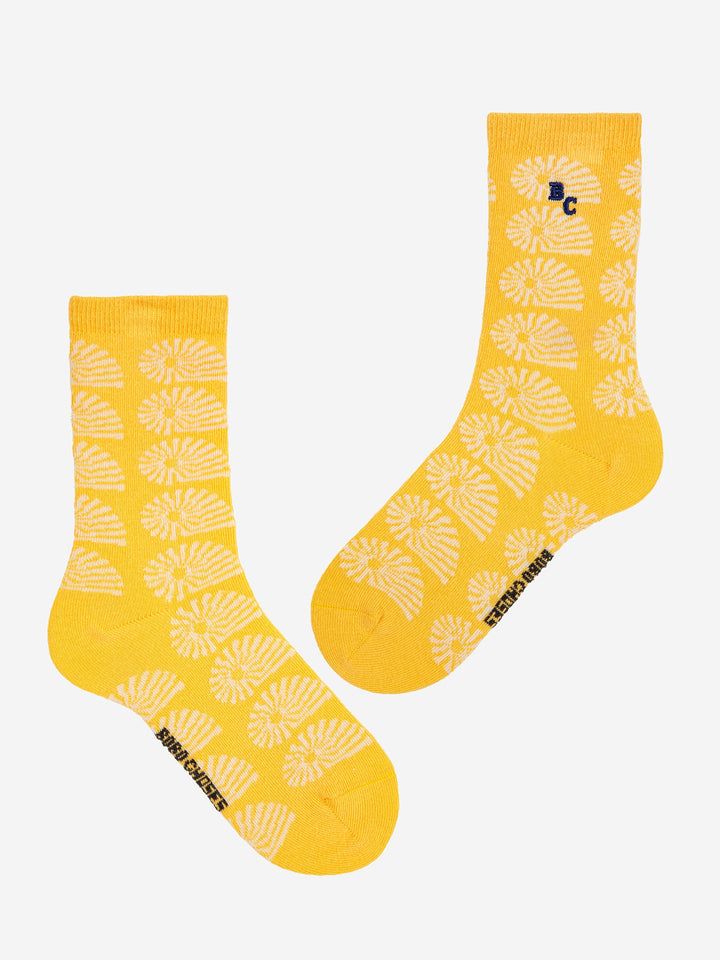 Seashell all over short socks