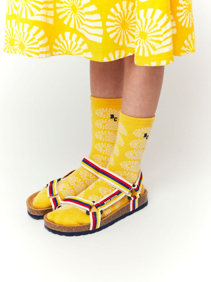 Seashell all over short socks