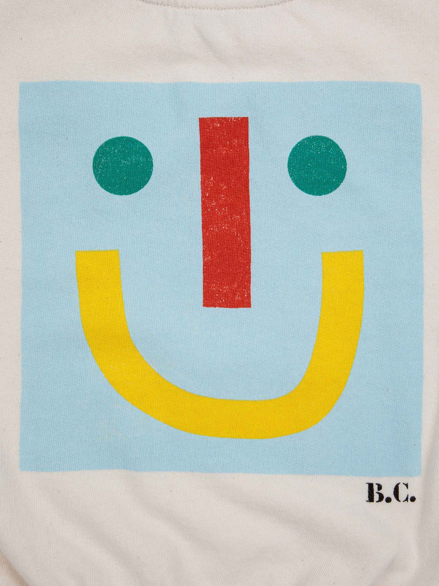 Happy face round neck sweatshirt
