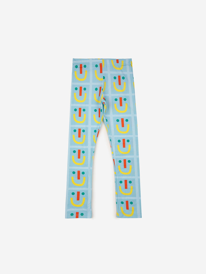 Happy face all over leggings