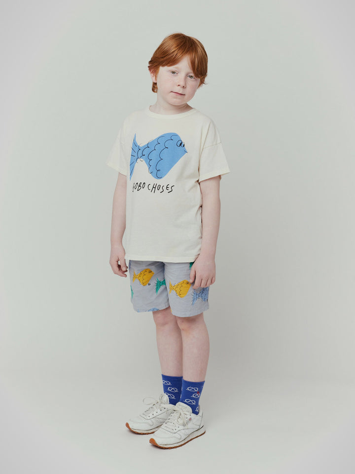 Multicolor fish all over bermudas