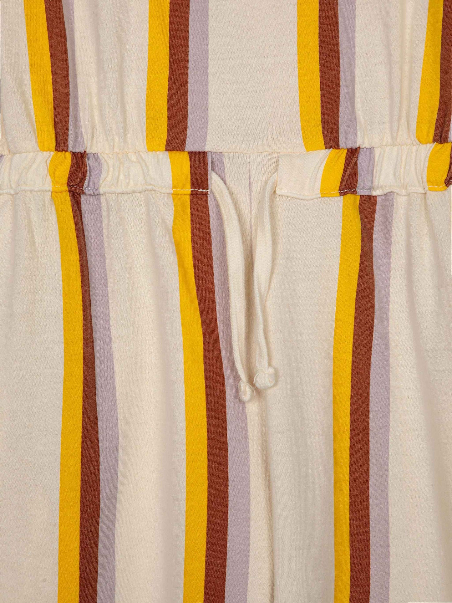 Multicolor vertical stripes overall