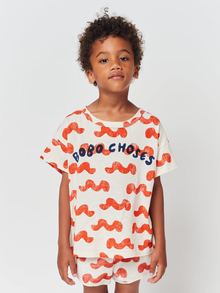 Waves all over T-shirt