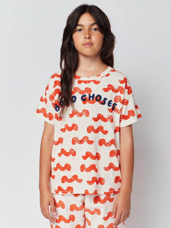 Waves all over T-shirt