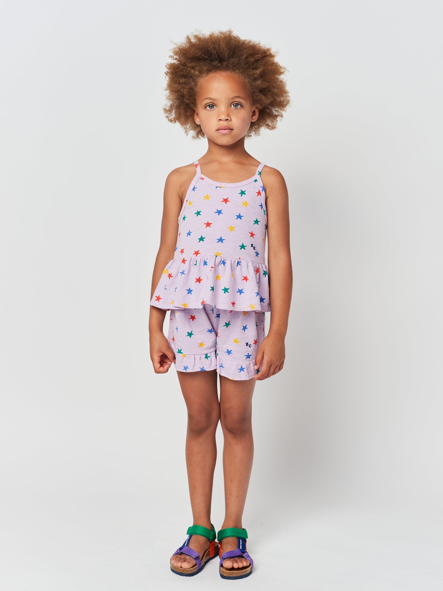 Multicolor Stars all over tank top
