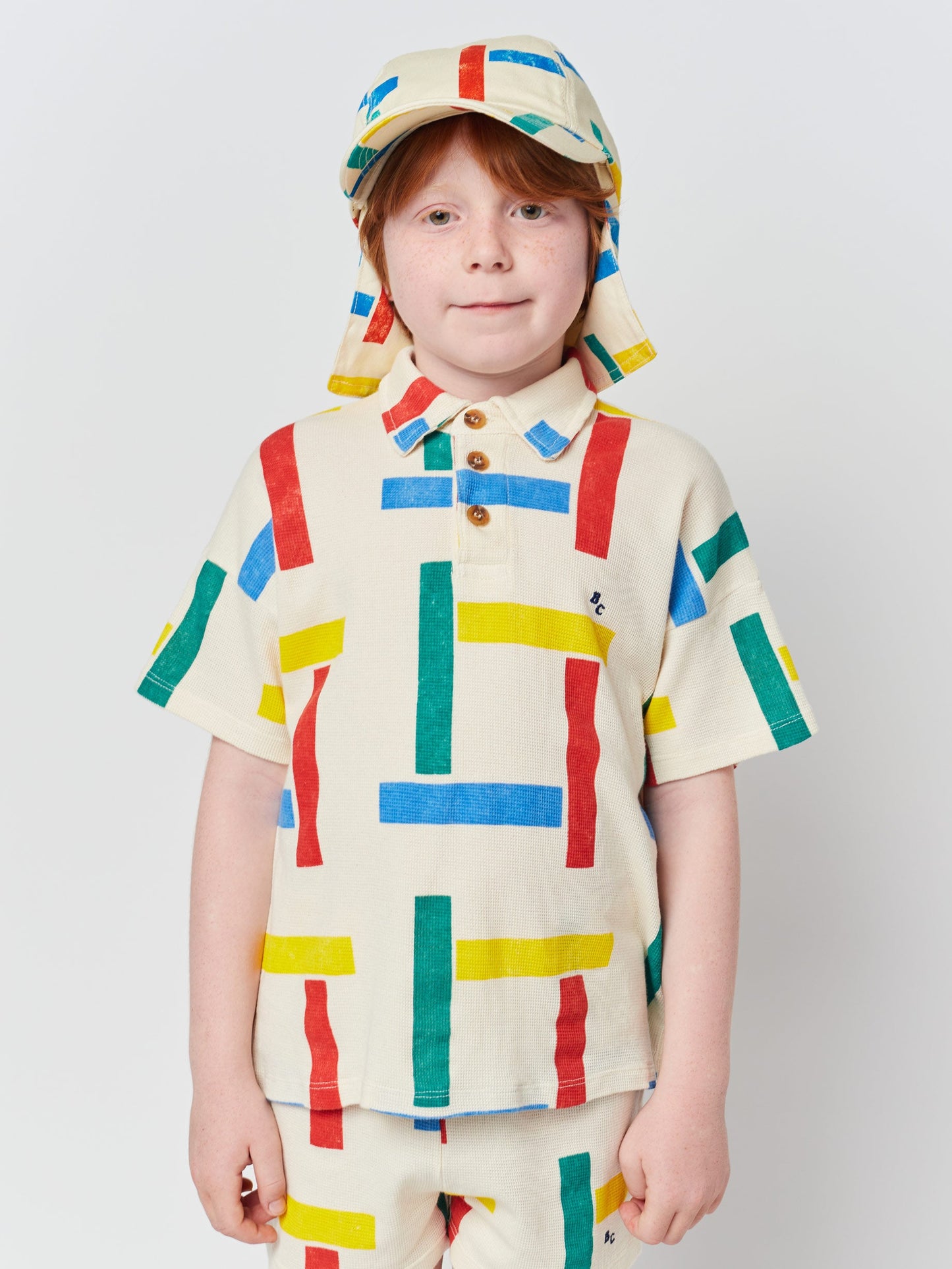 Multicolor Beacons all over polo