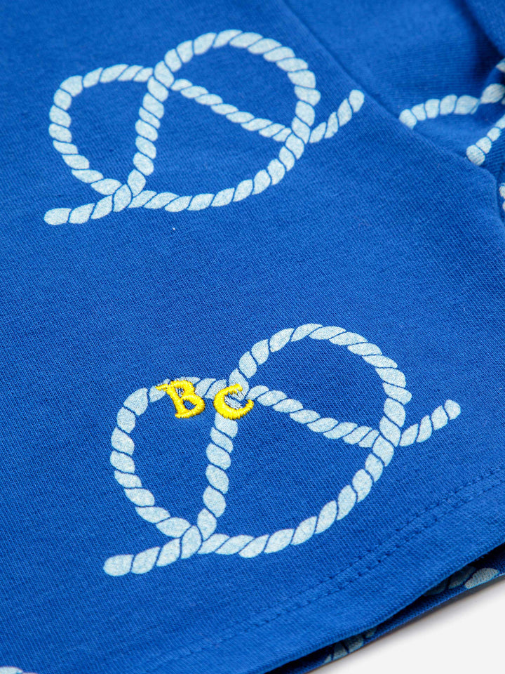 Sail Rope all over cropped sweatshirt