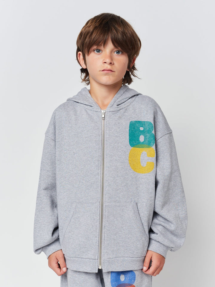 Bobo Choses Color Block zipped sweatshirt