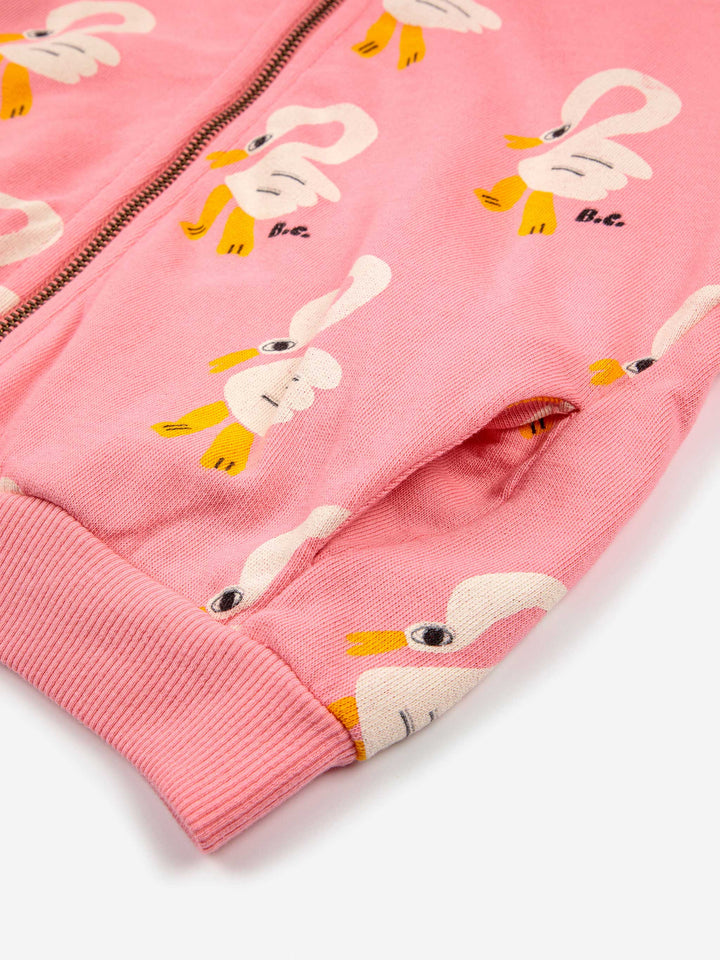 Pelican all over zipped sweatshirt