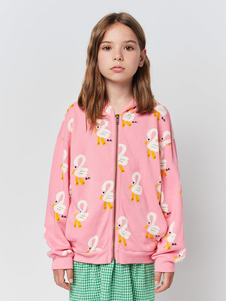 Pelican all over zipped sweatshirt