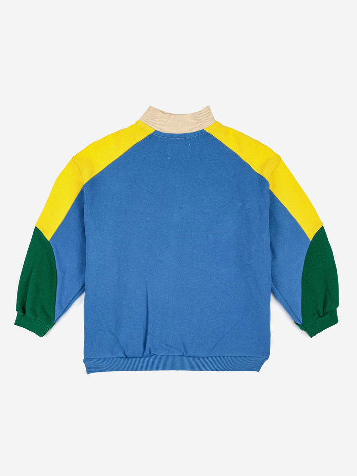 Color Block zipped sweatshirt