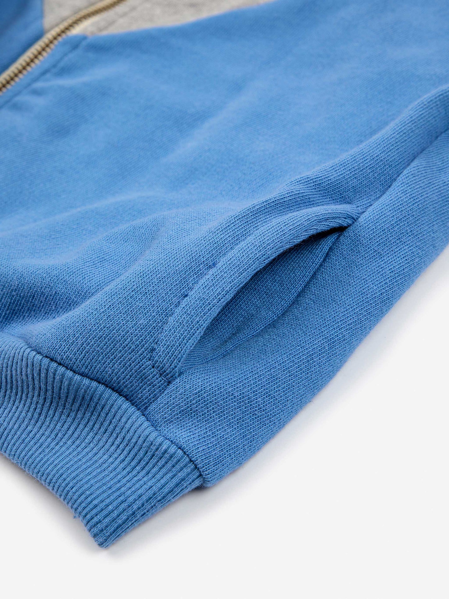 Color Block zipped sweatshirt