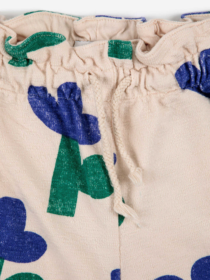 Sea Flower all over gathered jogging pants