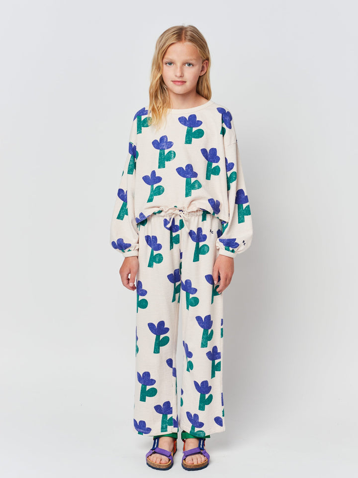Sea Flower all over gathered jogging pants