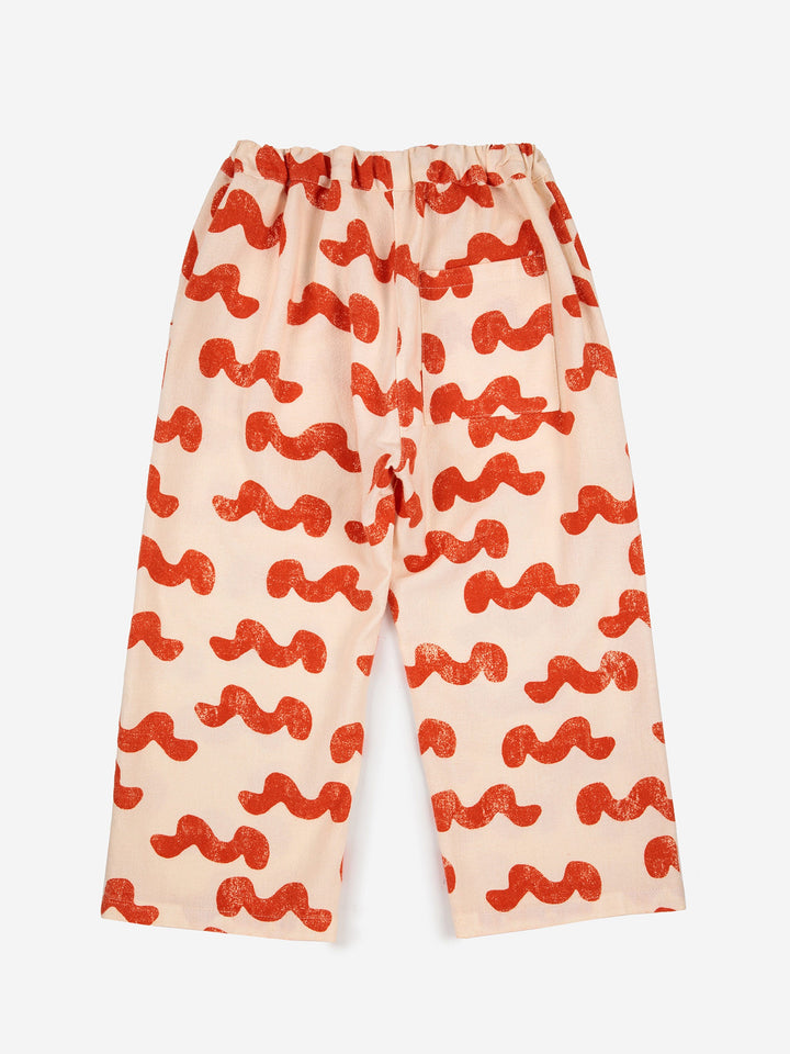 Waves all over woven pants