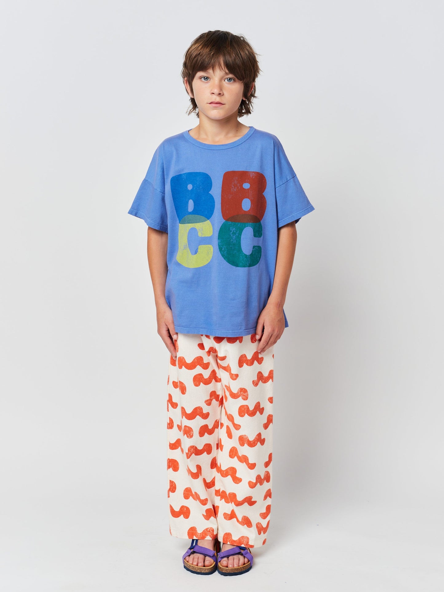 Waves all over woven pants