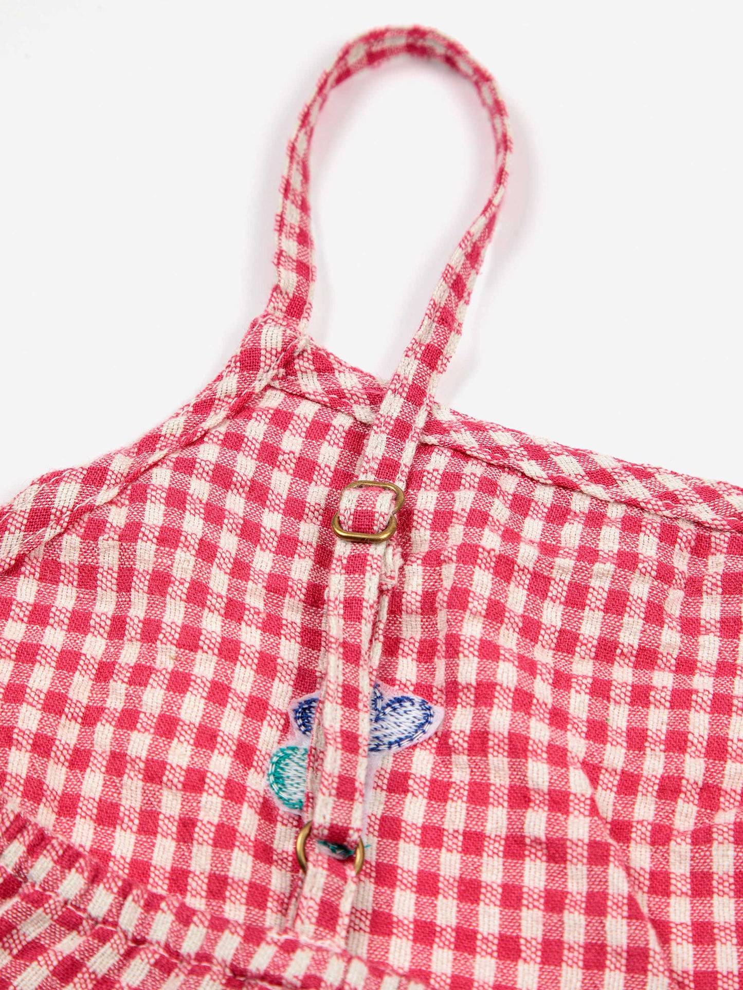 Pink Vichy woven tank top
