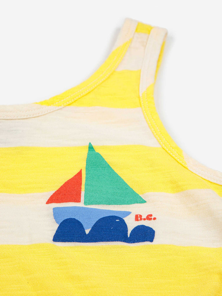 Yellow stripes playsuit