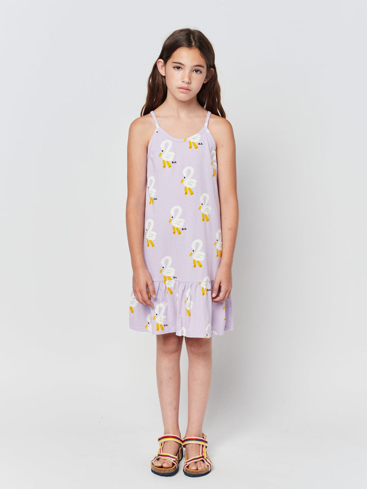 Pelican all over strap dress
