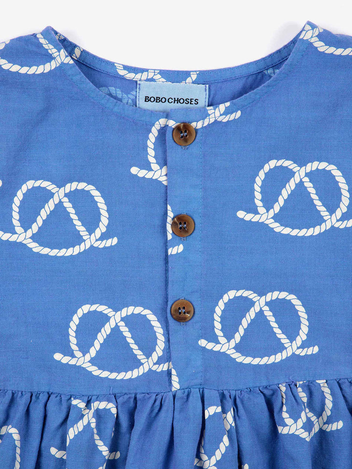 Sail Rope all over woven dress