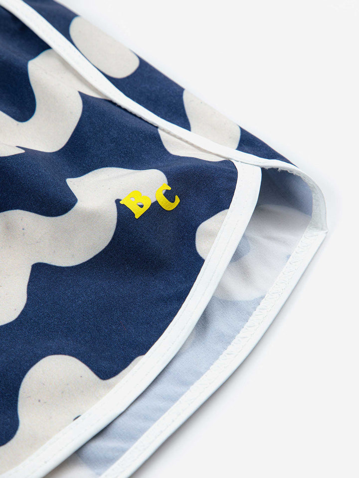 Waves all over swim shorts