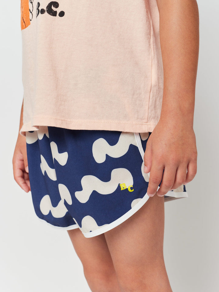 Waves all over swim shorts