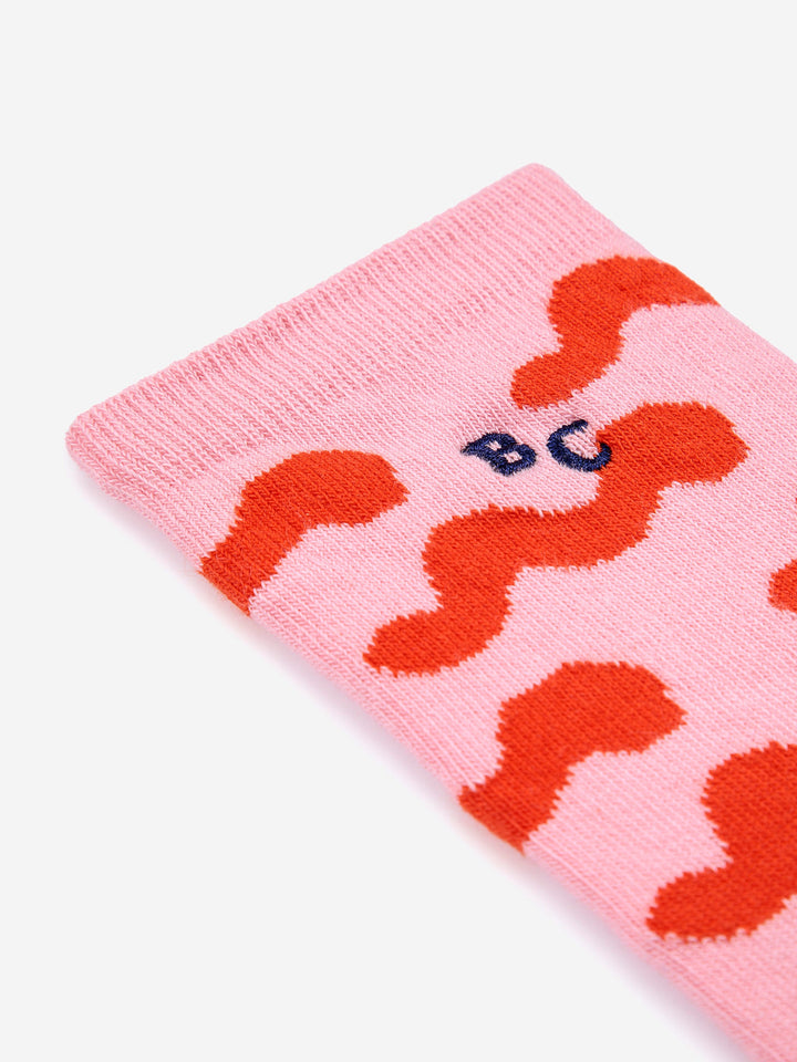 Waves all over long socks