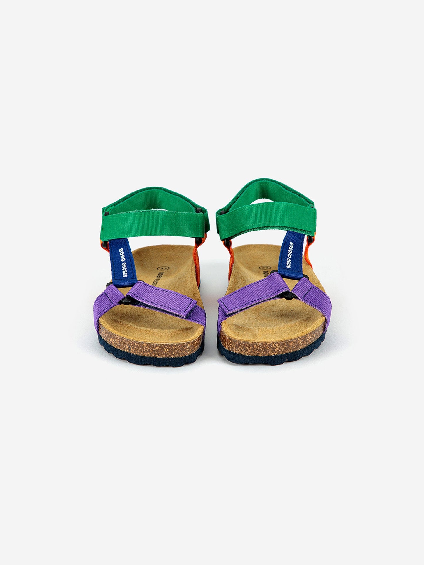 Color Block straps sandals