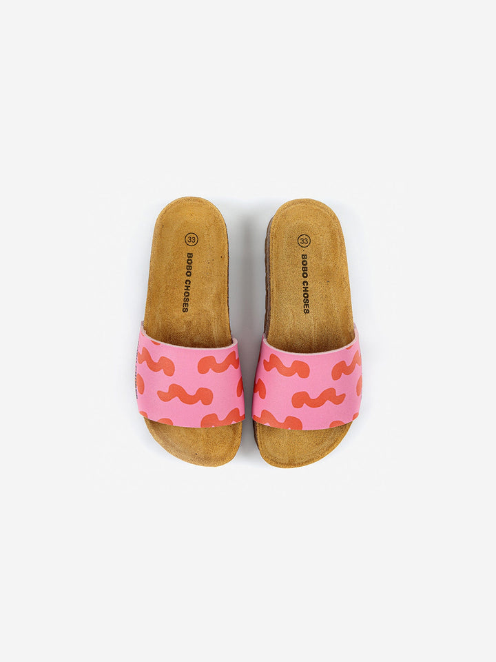 Waves all over sandals