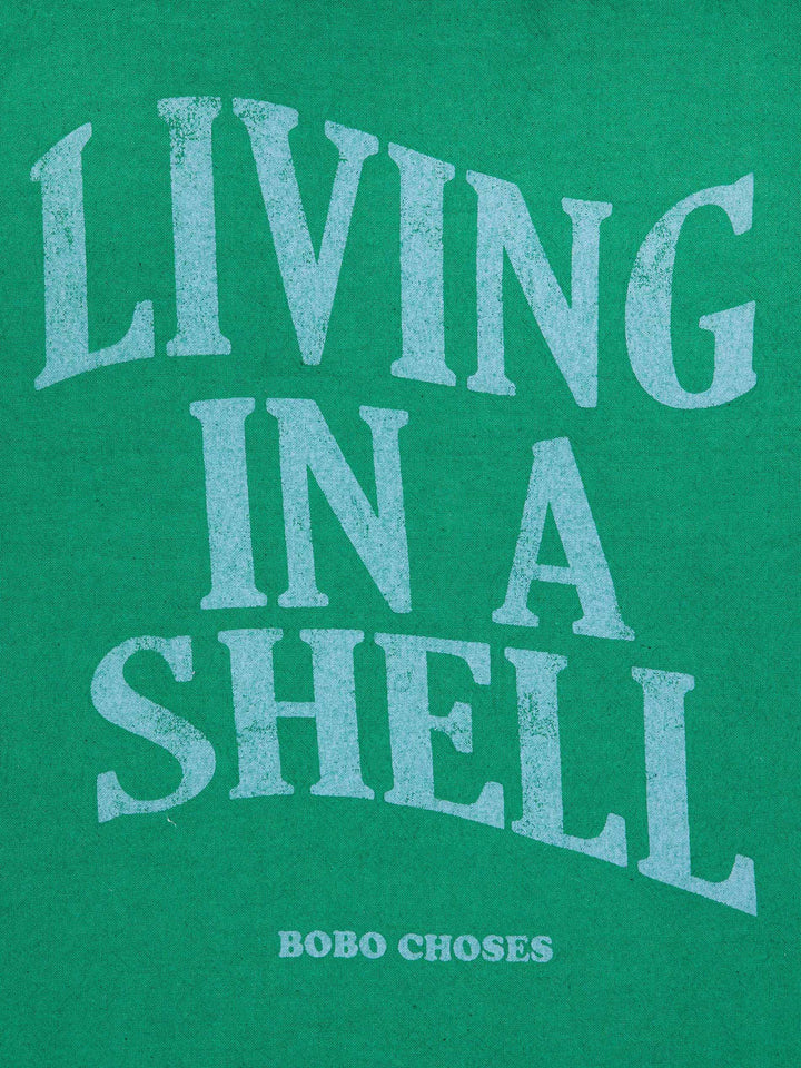 Living In A Shell green tote bag pack 10 uds