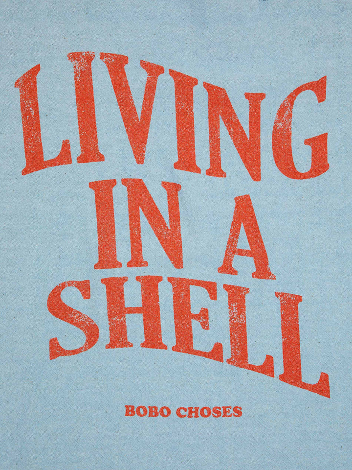 Living In A Shell blue tote bag  pack 10 uds