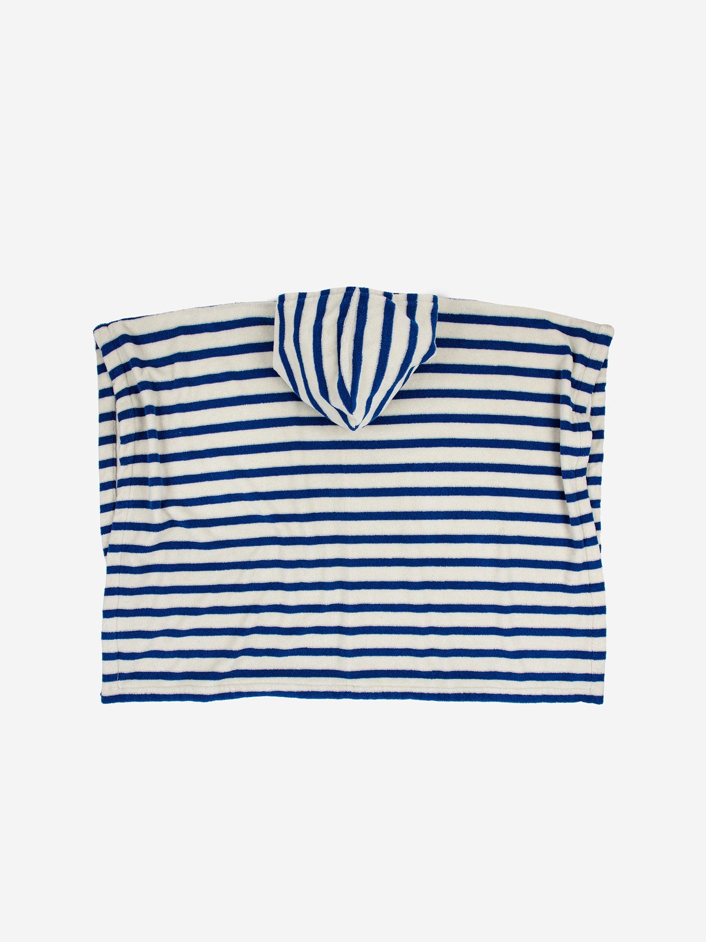 Blue stripes all over bathrobe