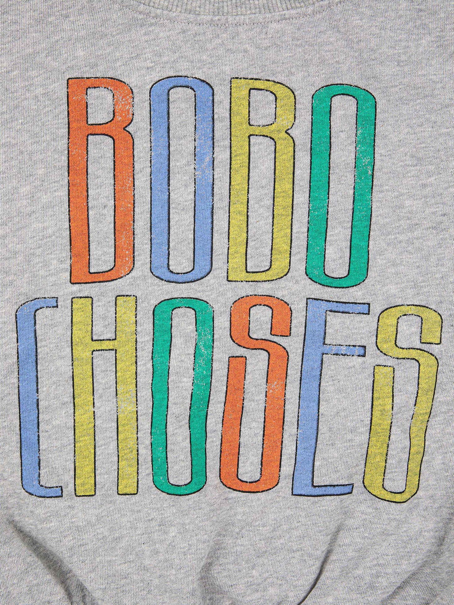 Bobo choses multicolor grey sweatshirt