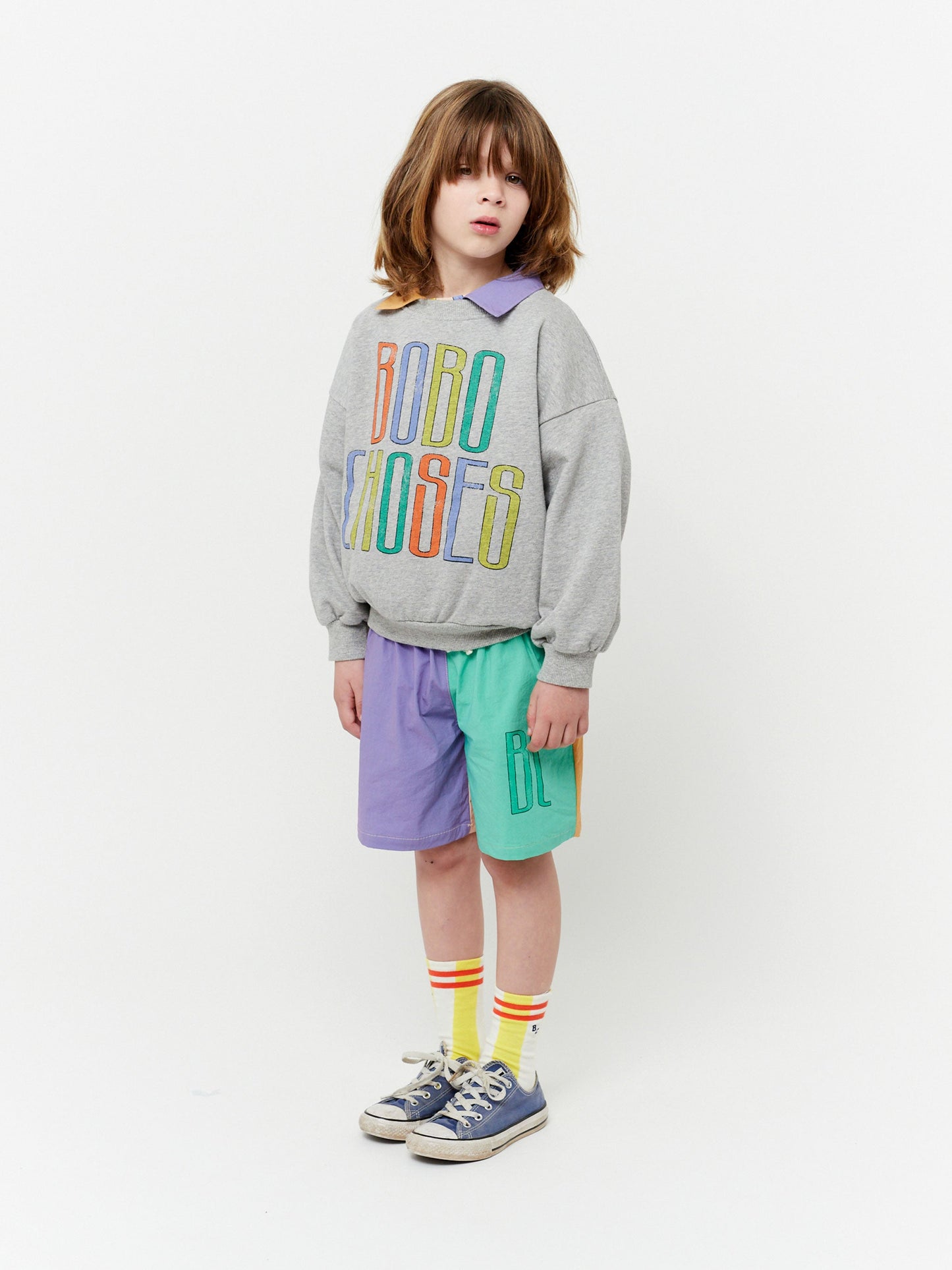 Bobo choses multicolor grey sweatshirt